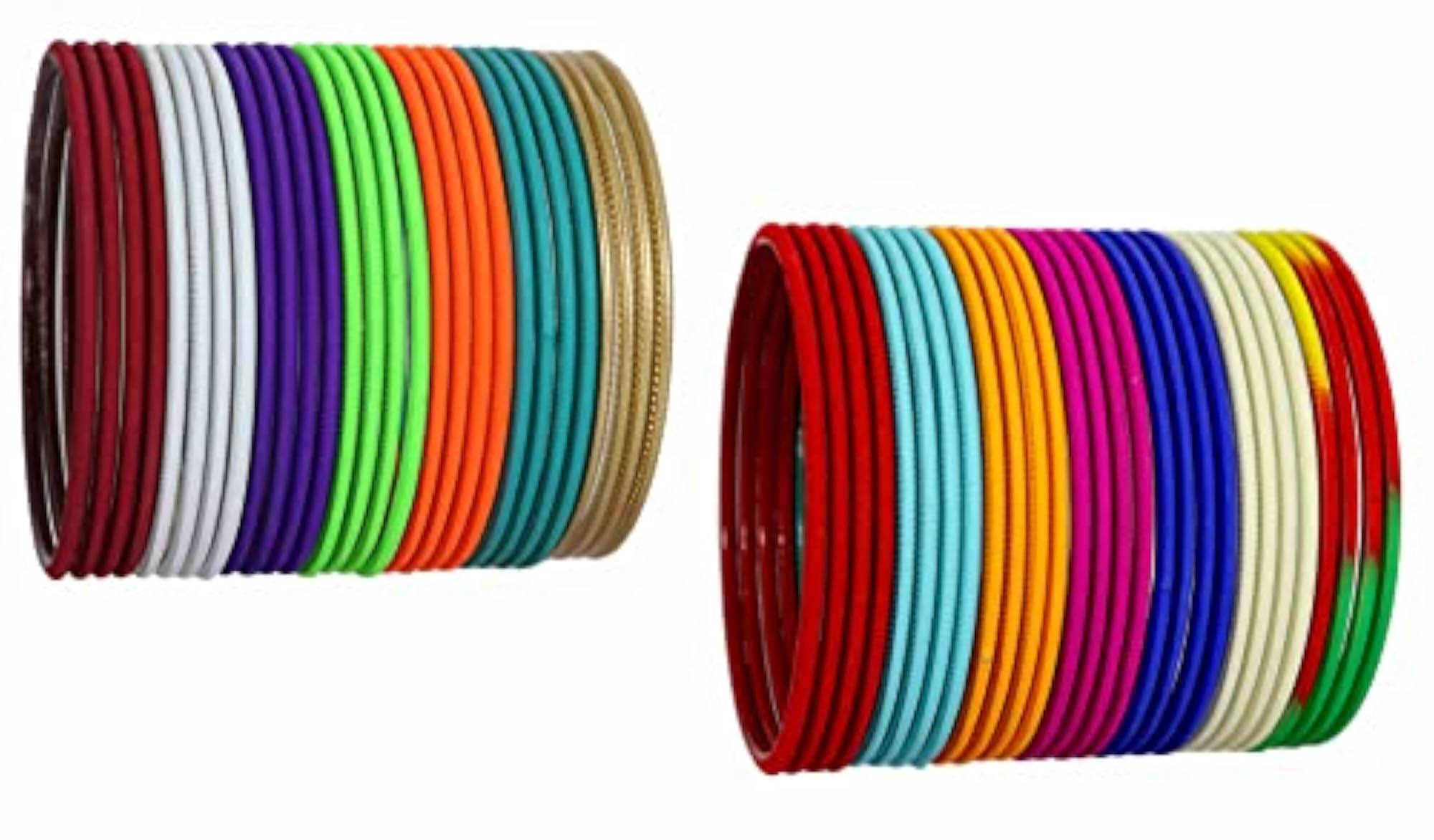 Women's Matte Finished Bangle Set, Non Precious Metal